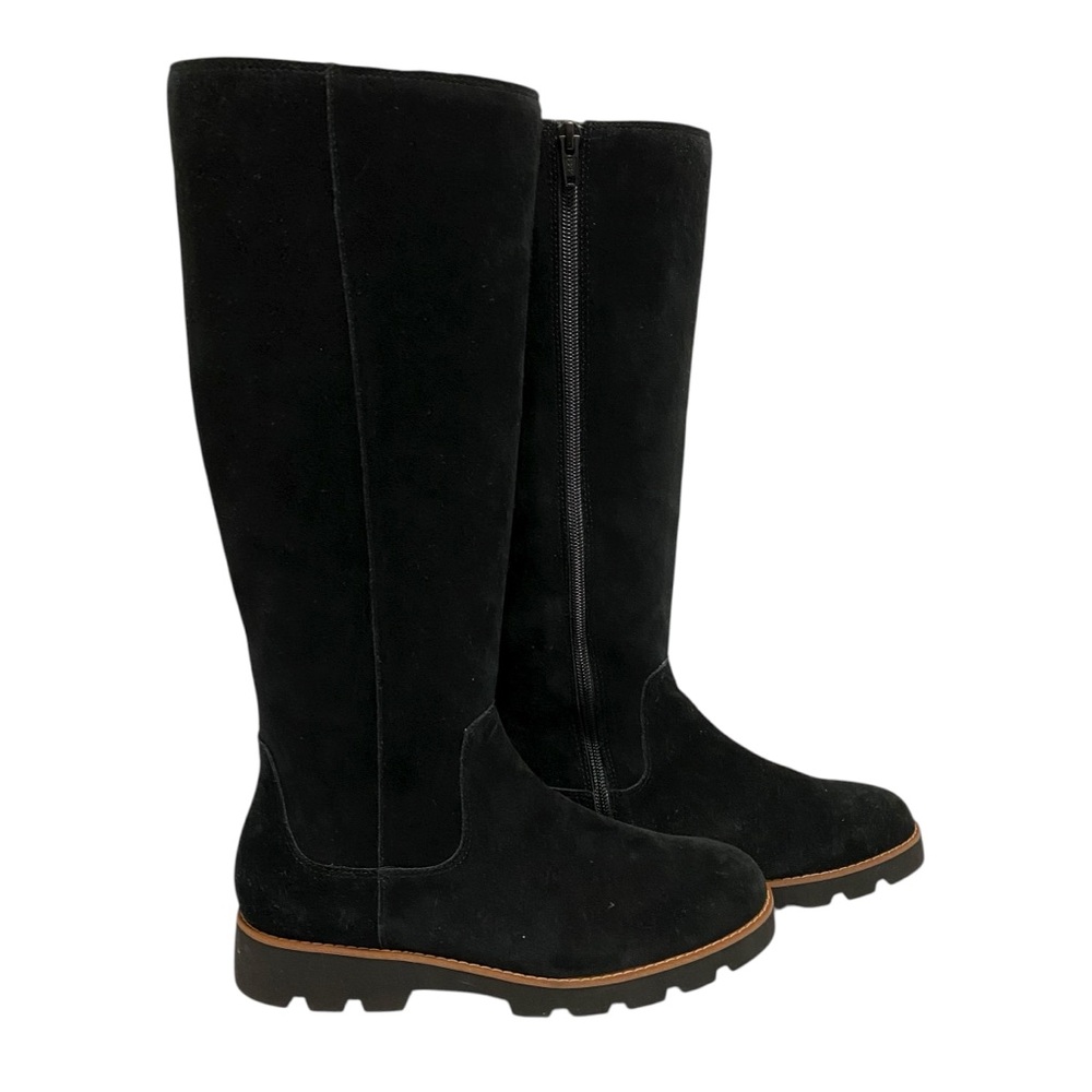 Vionic Solid Black Suede Boots - image 3